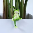 thumbnail image 6 of Miniature Frog Figurines Plant Decorations for Pots, Funny Tipsy Frog Garden Decor Outdoor Decoration Frog Statue Planter Hugger Gift for Flower, Yard, Lawn Ornament, Picture Frame Decoration, 6 of 13