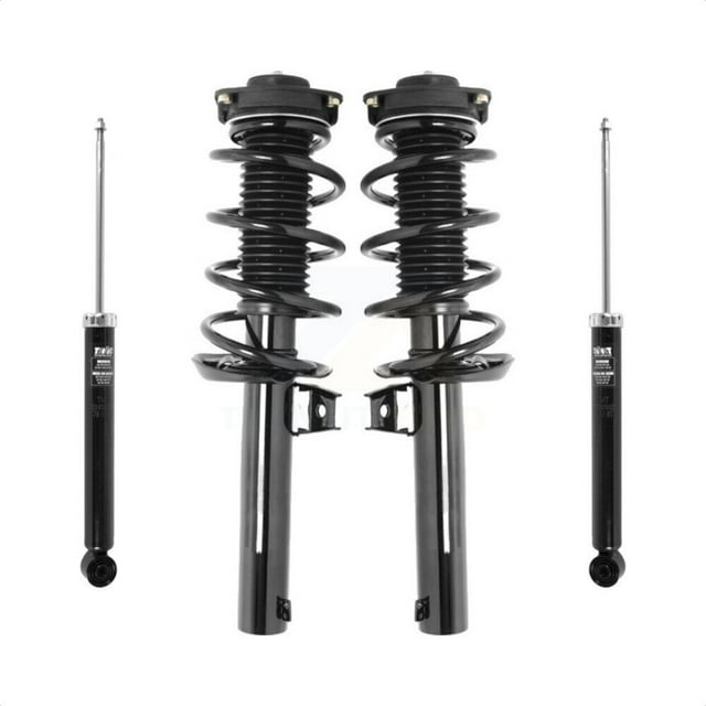 Transit Auto Front Rear Complete Suspension Shocks Strut and Coil Spring Mount Assemblies Kit for Car Volkswagen Tiguan Limited - Left Right Side (Driver Passenger) K78M-100213