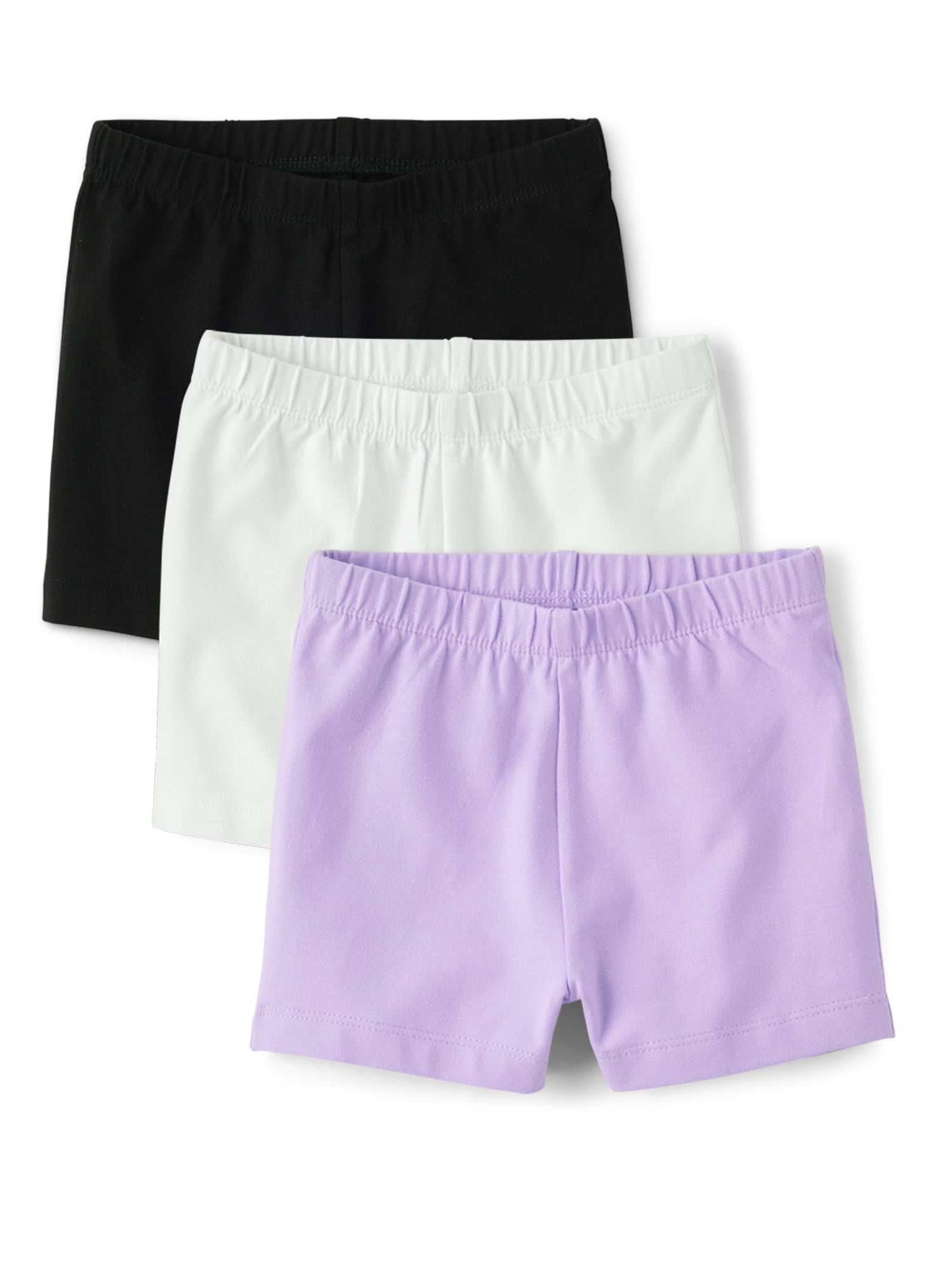 The Children's Place Toddler Girls Everyday Cartwheel Shorts, 6-Pack, Sizes 12M-5T