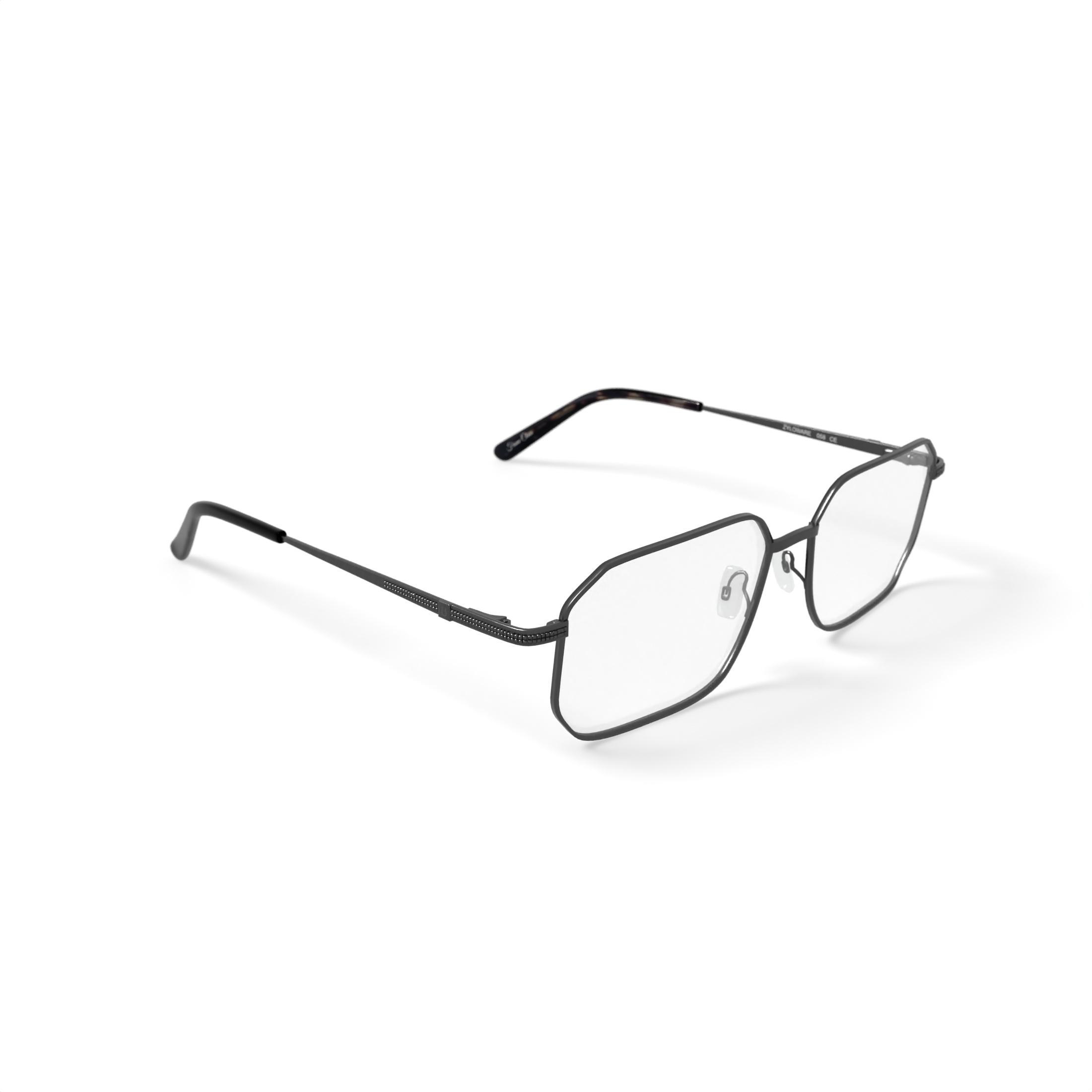 Stetson Men's STXL49 Rectangular Prescription Eyeglasses with Case, Gray