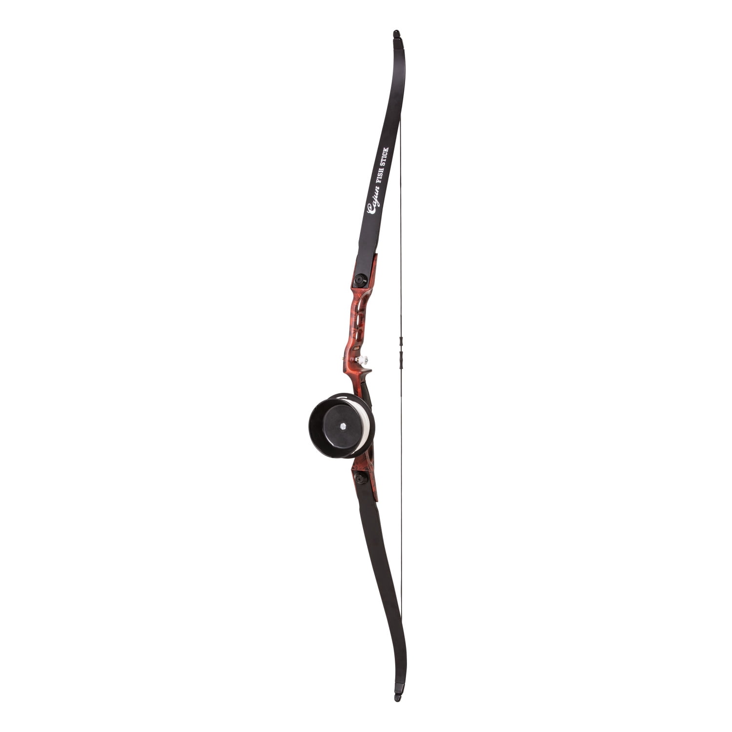 Cajun Fish Stick Take-Down Bowfishing Bow Set Includes Drum Reel with Line, Roller Rest, Arrow with Piranha Point, and Blister Buster Finger Pads