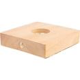 thumbnail image 1 of ifundom 1 Ensemble de Base de Lampe LED Ronde Base en Bois Éclairée Support Kaki pour Fête, 1 of 5