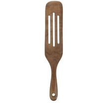 GOOHOCHY Wooden Spurtle Wood Cooking Utensil Non Stick Cookware Wooden Spatula Spurtles Wood Spatula Slotted Spurtle Stirring Spatula