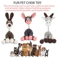 thumbnail image 5 of PULLIMORE Dog Chew Toys, Pet Training and Entertaining, Cute Squeaky Dog Toys for Puppy, Small, Middle, Big Dogs (Brown), 5 of 8