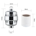 thumbnail image 2 of TFixol 20-Layer Shower Water Filter with Dual Cartridges - Includes One Installed and One Spare for Continuous Purification, 2 of 7
