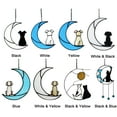 thumbnail image 6 of Dog Memorial Gifts For Dog Lovers,Dog On Moon Stained Glass Window Hanging For Suncatcher, 6 of 7