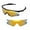 24K Gold Mirror Coated - Polarized, variant on Walleva Clear Vented Replacement Lenses For Oakley M Frame Heater Sunglasses