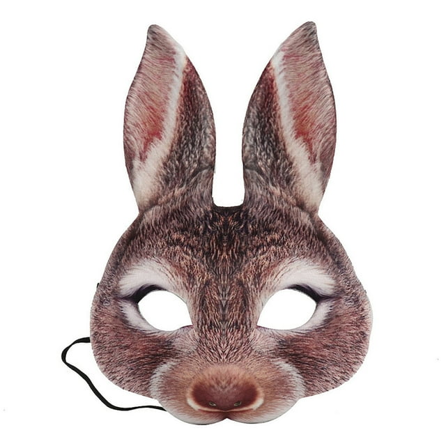 Easter Decorations Easter Cosplay Party Funny Rabbit Mask Costume Adult Costume Half Mask
