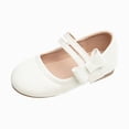 thumbnail image 3 of KPOPLK Girl's Glitter Dress Shoes Toddler Party Sparkly Princess Shoes Mary Jane Shoes Colorful Ballet Flats in Wedding Casual Wearing Size 7,White, 3 of 9