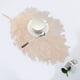 thumbnail image 4 of Juego de manteles plateados de 2 • Manteles decorativos de PVC recortados para el comedor – antideslizantes, lavables, con elegante estampado hueco, 22,4"x14,2" protege las superficies, fácil de, 4 of 6