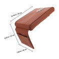 thumbnail image 2 of unbranded Cojín Para Consola Central De Con Soporte Para Pañuelos Cuero PU Marrón Acolchado Universal, 2 of 8