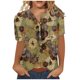 thumbnail image 1 of Camisa de manga corta con estampado de moda informal para mujer Fridja  hjk391, 1 of 5