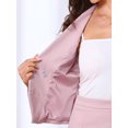 thumbnail image 5 of DARING DIVA 2Pcs Women's Office Double Breasted Blazer Pencil Skirt Set M Pink, 5 of 5