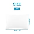 thumbnail image 6 of PiccoCasa 2 Packs Microfiber Pillowcases with Envelope Closure, Standard Snow White, 6 of 8