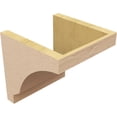 thumbnail image 5 of 9"W x 9"D x 9"H Wide Moab Rough Cedar Woodgrain TimberThane Corbel, Primed Tan, 5 of 6