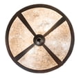 thumbnail image 4 of Meyda Tiffany 189636 Simple Mission 2 Light 13" Wide Semi-Flush Ceiling Fixture - Rust /, 4 of 7