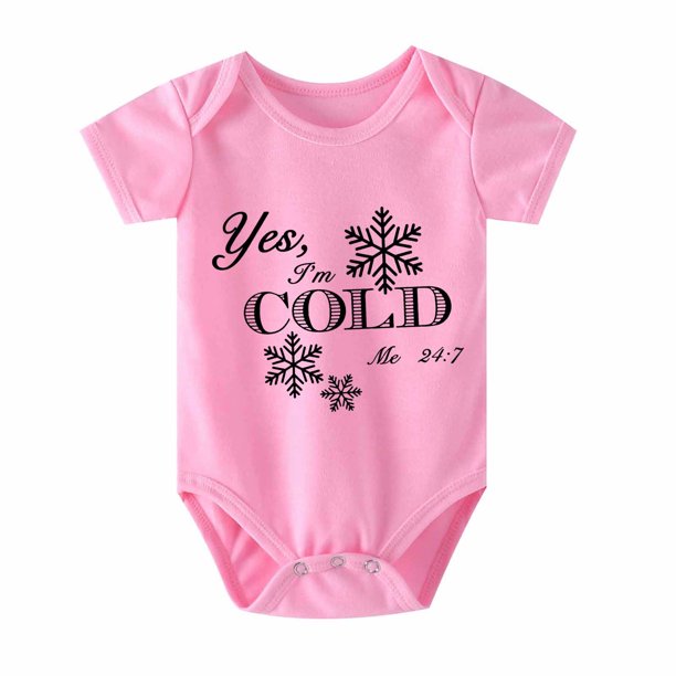 Body De Bebé Canastilla Onesies Para Niños Pequeños Niñas Niños Camiseta De Manga Corta Con Estampado De Letras Mono Mameluco Rosa Odeerbi LM103-6332