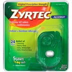 Zyrtec Tablets, 5 Count, 10 Mg