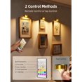 thumbnail image 3 of 3Pcs Gold Wireless LED Picture Light, 2000mAh Rechargeable Art Lamp, 3 Color Temps & 12 RGB Lighting, Dimmable with Remote Control & Timer, 3 of 6