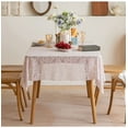 thumbnail image 2 of Nvzi Lace Tablecloth Rectangular Table Cover for Kitchen Dinning Wedding Party Decoration -SIZE G:53*94inch,White E, 2 of 4