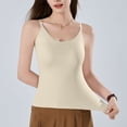 thumbnail image 6 of Dlentnea Tank Top for Women Plus Size with Bra Spaghetti Strap Camisole Summer Solid Color Workout Undershirts, 6 of 7