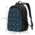 thumbnail image 5 of Daiia Christmas Snowflakes1 Pattern USB Charging Backpack for Men and Women, Anti-Theft Backpack,Travel Backpack,School Backpack,College Backpack,Laptop Backpack, 5 of 7