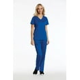 thumbnail image 1 of Elements EL9925 Women's Four Way Stretch Scrub Set Royal Blue Medium Petite, 1 of 2