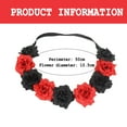 thumbnail image 2 of 2Pack Rose Flower Crown Headband Bridal Wedding Hair Garland Wreath Headdress Hair Accessory for Girls, Women, Children, 2 of 5