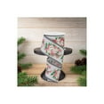 thumbnail image 3 of 2.5" Jingle Bell Holly Stripe Edge Ribbon: White (10 Yards), 3 of 3
