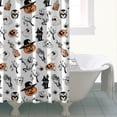 thumbnail image 4 of Vintage Halloween Pattern Shower Curtain 72"x72" ,Bathroom Decorative Shower Curtains Set with 12 Hooks,Modern Waterproof Washable Shower Curtain, 4 of 6