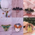 thumbnail image 3 of Hard Enamel Pins Beautiful Gothic Moths Lapel Collection Christmas Butterfly Women Girl Brooch Badges Clothing Accessories Gifts, 3 of 5