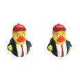 thumbnail image 1 of Pato Goma Trump Baño para Bebé Patitos (sombrero Con Pulgares Hacia Arriba) Rojo, 1 of 4