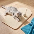 thumbnail image 5 of Sisal Scratching Mat for Indoor Cats Heavy Duty Sofa and Wall Mount Claw Scratcher Pad, Furniture Guard for Apartment Living, Space Saving Pet Toy, 5 of 6