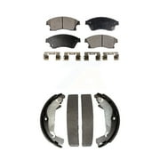 Transit Auto Front Rear Semi-Metallic Brake Pads and Drum Shoes Kit for Car Chevrolet Cruze Limited KFN-100038