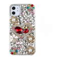 thumbnail image 1 of Cute Shiny Diamond Rhinestone Phone Case Compatible with iPhone 13 Pro Max Glitter Heart Phone Case, 1 of 4