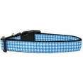 thumbnail image 2 of Blue Houndstooth Nylon Dog Collar XL, 2 of 2