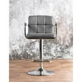 thumbnail image 3 of Furniture of America Reiley Modern Metal Adjustable Bar Stool in Gray, 3 of 8