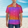 thumbnail image 4 of Daiia Holiday Shiny Hawaiian Shirt for Men Gentle Cotton Regular Short Sleeve Casual-XX-Large, 4 of 9