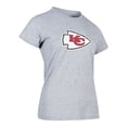 thumbnail image 3 of NFL Playera Aficionado Básica Kansas City Chiefs Gris para Mujer, Talla Mediana, 3 of 5
