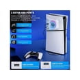 thumbnail image 4 of RGB Cooling Fan with Plate Cover for PS5 Slim Digital/Disc, Auto Speed Adjustable by Temperature Sensor, 3 Fan Speed Manual & USB3.0 Hubs, Cooler System Accessories for PS5 Slim Console, 4 of 7