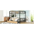 thumbnail image 5 of MAYEERTY Metal Full Size Convertible Bunk Bed with 2 Drawers, Black, 5 of 27