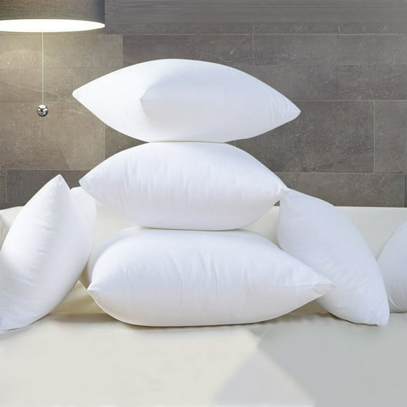 Xihbxyly Relleno de Almohada para Sofá de Hotel, Suave Seda de Leche, Transpirable, Cremallera Fácil de Limpiar, Color Blanco, 45 X 45 Cm
