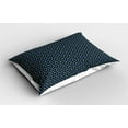 thumbnail image 2 of Ambesonne Cactus Pillow Sham 2 Pack, Exotic Plants Succulents, 30"x20", Night Blue Lime Green, 2 of 3