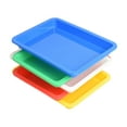 thumbnail image 1 of Advancent Bandeja organizadora de plástico Multicolor ligera y duradera para arte y manualidades, 5 pack/lote Cocina y Comedor Como se muestra 28*21*3 cm + 5 piezas, 1 of 6