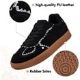thumbnail image 5 of Women's Ribbon Lace-Up Fashion Sneakers Arch Support Walking Shoes, 5 of 6