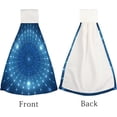 thumbnail image 3 of 2 Pcs Hanging Towels, Dish Towels Abstract Light Absorbent Hand Towels with Hanging Loop Washcloth for Bathroom Kitchen, 3 of 6