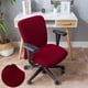 thumbnail image 5 of elásticas para sillas de oficina, antipolvo, elastano, lavable, extraíble, funda para asiento de silla, asiento de silla, de cojín, f Vino rojo Yotijar fundas para asientos de oficina, 5 of 8