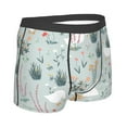 thumbnail image 4 of Uemuo Goose and Doodle Flowers Pattern Men's Boxer Briefs,Trunk Anti-Chafing,Comfortable, Durable, and Stylish Underwear-Medium, 4 of 9