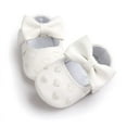 thumbnail image 3 of Newborn Baby Girls Soft Soled Bow-Knot Crib Shoes Infants Anti-slip Sneaker Prewalker, 3 of 6