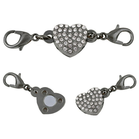 2 Pairs Necklace Magnetic Button Bracelet Magnetic Buckle Jewelries Magnetic Button Necklace Shawl Clasp DIY Magnetic Accessories Alloy Magnet Buttons for Jewelries Creators Type 8